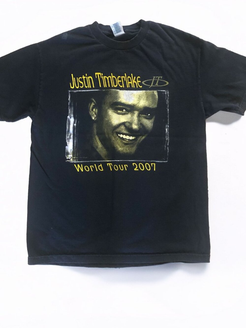 Y2K Vintage VTG Justin Timberlake World Tour 2007 Tee Shirt Size Large